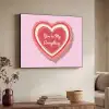 Liefde - Hart - Valentijn Textielframe - compleet frame klein -sfeer3