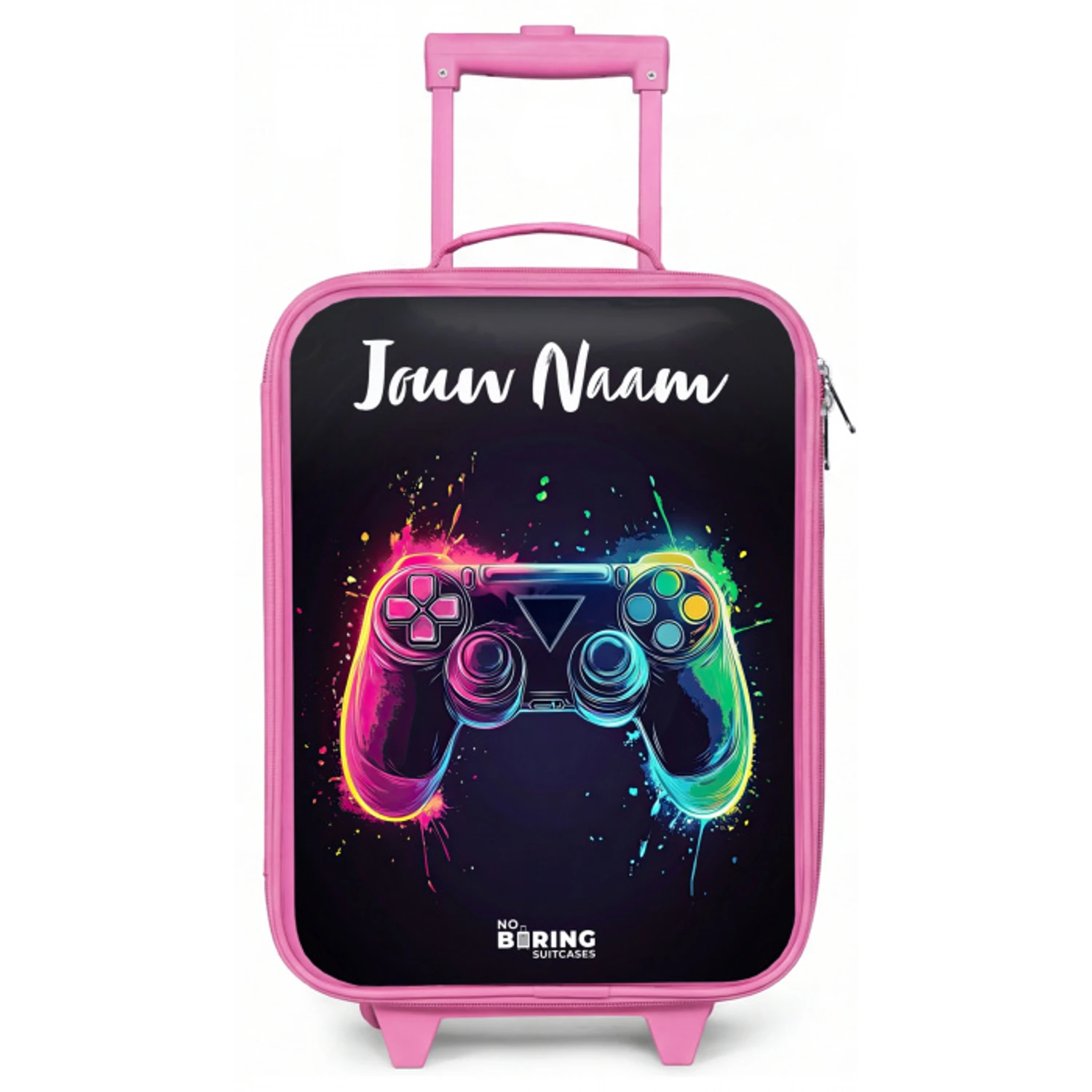 Neon - Controller - Verfspatten - Game Kinderkoffer - Roze klein -zz3dotto