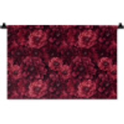Dahlias - Bloemen - Rood Wandkleed katoen klein 269 -zz3d