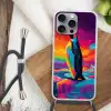 Ijsschots - Pinguïn - Abstract - Lucht Hoesje iPhone 16 Pro Max met koord klein -sfeer4