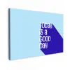 Today is a good day - Blauw - Schaduw canvas 2cm klein -z3d