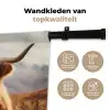 Schotse hooglander - Landschap - Dier Wandkleed katoen klein -sfeer2