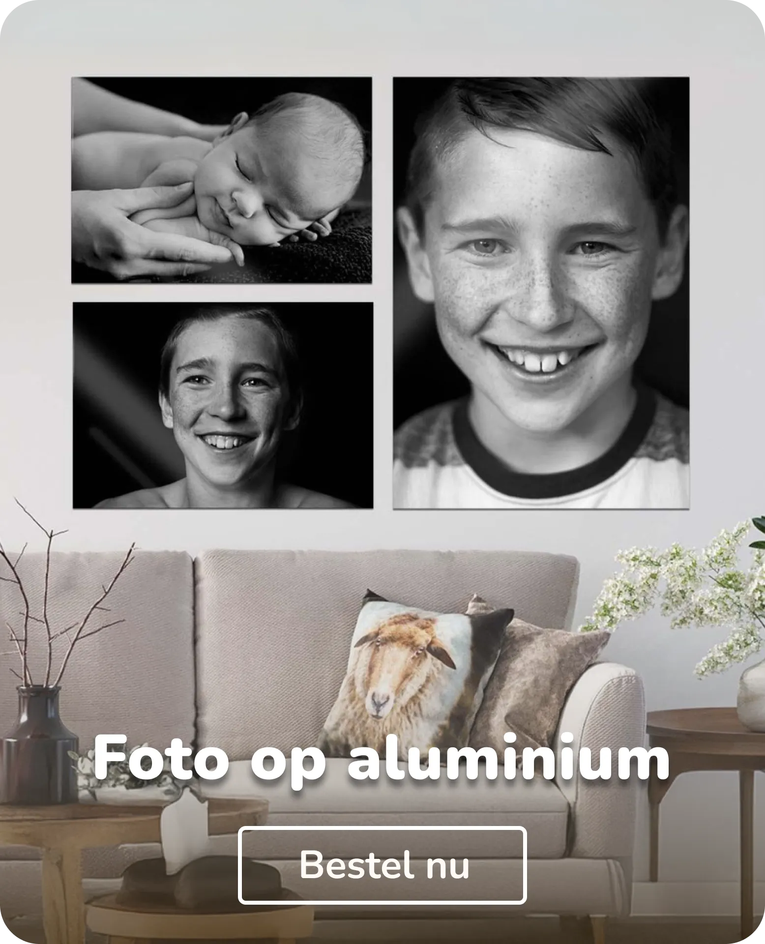 Foto op aluminium