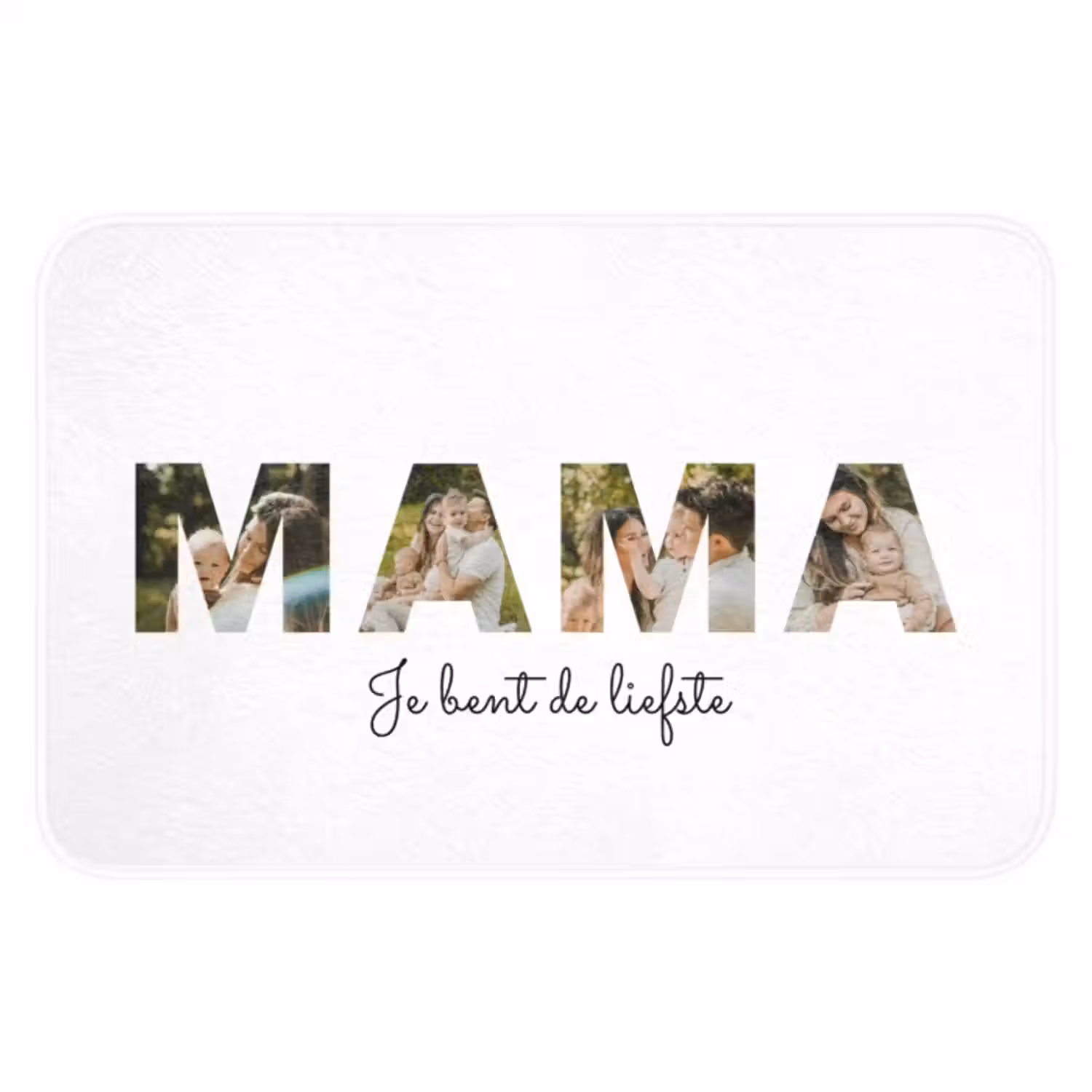 Gepersonaliseerde badmat - Mama - Lettercollage