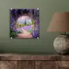 Doorkijk - Lavendel - Bloemen - Paars - Poort plexiglas 5mm klein -sfeer3