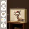 Kerst - Hert - Gewei - Rood Light Box met batterij (Wandlamp) middel -USP_websiteoverzichtNL
