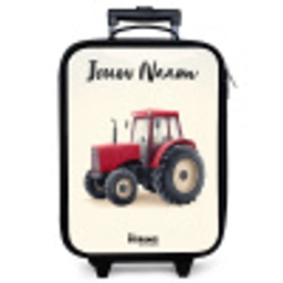 Tractor - Getekend - Rood Kinderkoffer - Zwart klein -zzz_website3d