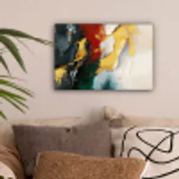 Modern - Kerst - Abstract - Goud canvas 2cm klein -sfeer1