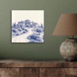 Rustiek - Landgoed - Blauw aluminium wit klein -sfeer2