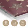 Sterren - Luipaardprint - Dream - Bordeaux plexiglas 5mm klein -sfeer2