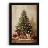 Kerstboom - Versierd - Kleurrijk fotolijst zwart zonder passe partout klein -3d
