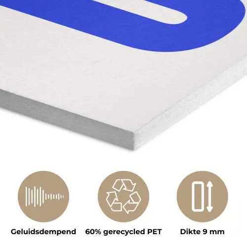 Ciao - Hoofdletters - Blauw - Minimalistisch PET vilt klein -closeup_NL