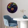 Vrouw - Paars - Druiven Fotolijst rond zonder passe partout klein -sfeer2