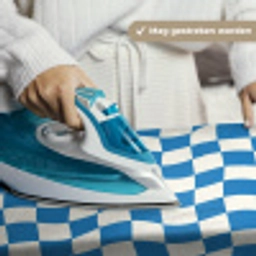 Golvend - Patroon - Blauw Wandkleed katoen klein 269 -sfeer9