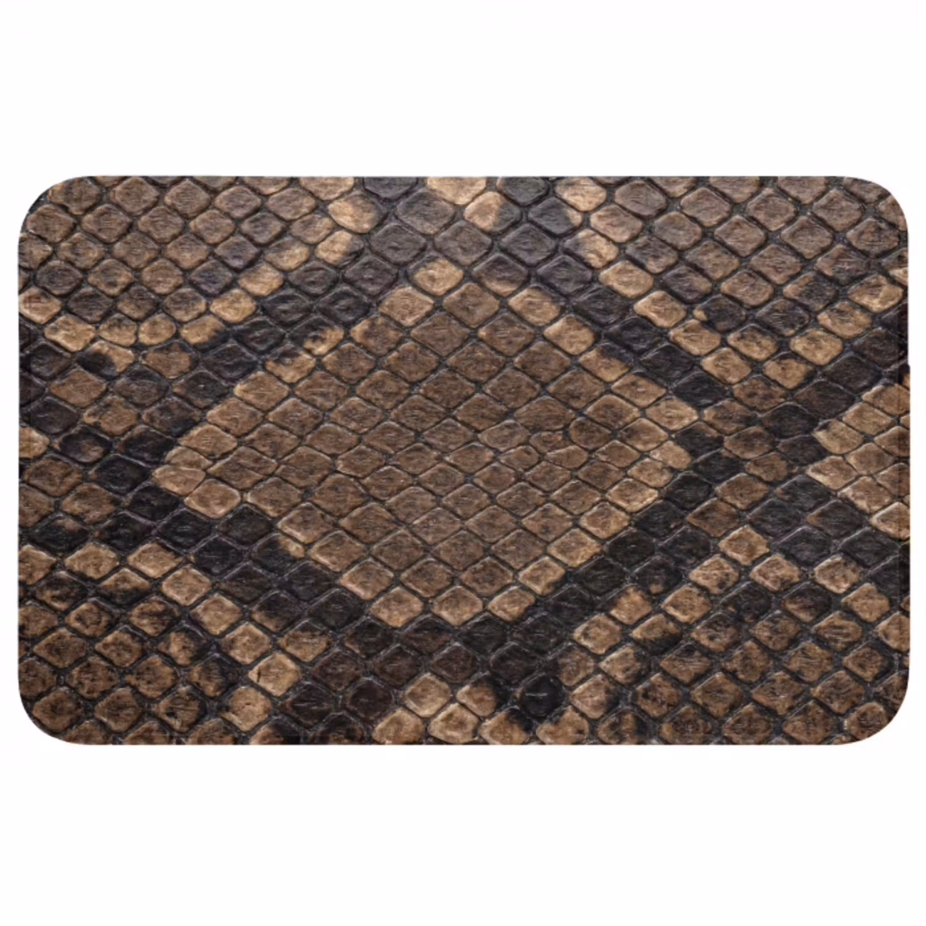 Python - Schubben - Brons Badmat middel -3d