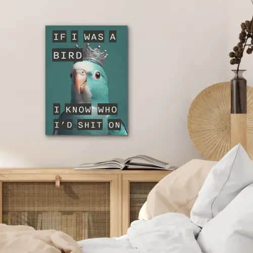 Parkiet - Turquoise - Quotes - Decoratie PET vilt klein -sfeer3