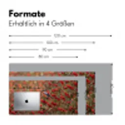 Goudvink - Bessen - Herfst - Natuur - Kleurrijk Muismat XXL klein -ysfeer5_duits