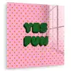 Yes fun - Groen - Roze - Stippen plexiglas 5mm klein -zzzproduct_nieuw