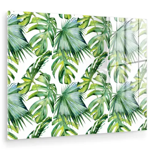 Inductie beschermer - Tropical - Bladeren - Jungle - Inductie mat plexiglas 5mm klein -zzzproduct_nieuw