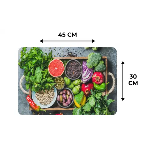 Kist - Fruit - Gezond Placemat vinyl groot -specs
