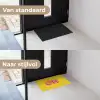 Geel - Roze - Oh - 3D Deurmat klein -voor-na_NL