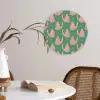Groen - Katten - Stippen - Sterren Wandcirkel plexiglas klein 852 -sfeer4