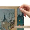 Kerstsfeer - Stadsplein - Kleurrijk Light Box met batterij (Wandlamp) middel -USP_websiteprintNL