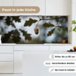 Eikel - Eikenblad - Bos - Herfst - Natuur keuken achterwand 2 middel -sfeer4_DE