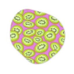 Kiwi - Speels - Groen Wandcirkel Organisch Forex 3mm klein 629 -3d
