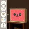 Kat - Aardbei - Cartoon Light Box met batterij (Wandlamp kind) middel -USP_websiteoverzichtNL
