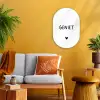 Quotes - Geniet - Spreuken Wandcirkel Ovaal Forex klein -sfeer4