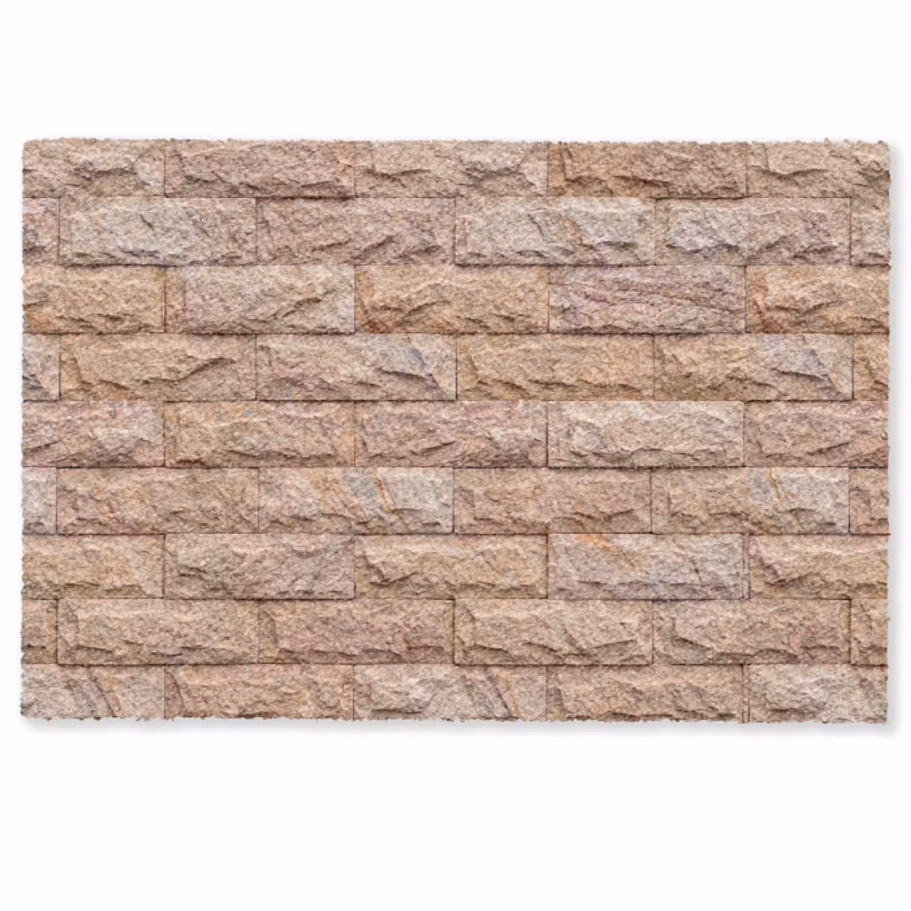 Muur - Steen - Ruw - Textuur - Beige Deurmat klein -zkaufland3d