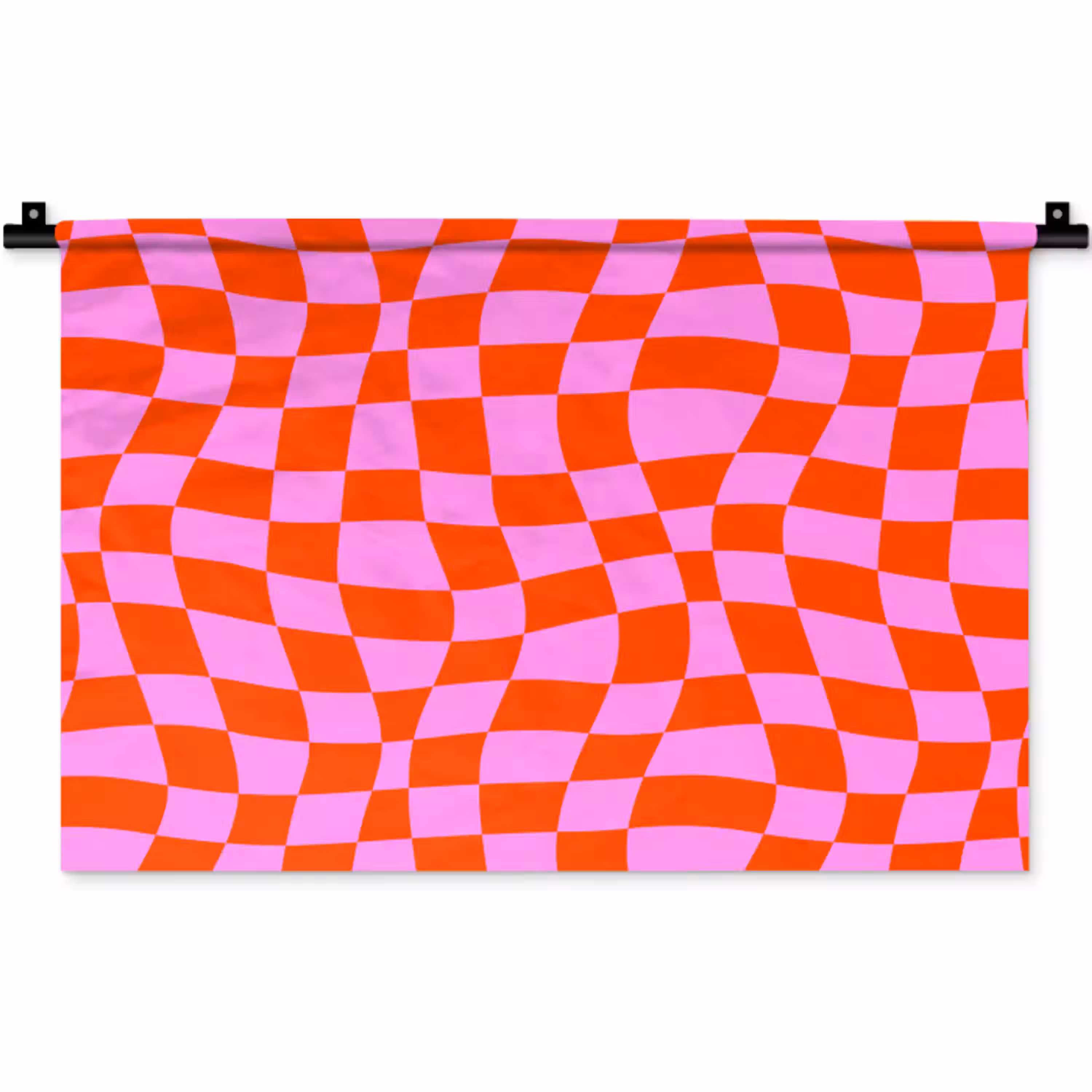 Blokken - Roze - Rood - Patroon Wandkleed katoen klein 269 -zz3d