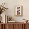 Japandi - Vintage - Decoratie - Rood Light Box met kabel (Tafellamp) klein -sfeer2