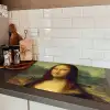 Mona Lisa - Leonardo da Vinci Inductie beschermer vinyl 3mm klein -sfeer3