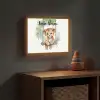 Leeuw - Dier - Kinderen - Jungle Light Box met batterij (Wandlamp kind) middel -sfeer5_kind