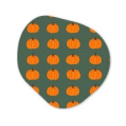 Pompoen - Patroon - Oranje Wandcirkel Organisch Forex 3mm klein 629 -3d