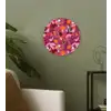 Zomer - Vlinder - Donker - Roze Wandcirkel kunststof plaat 5mm dik klein 188 -sfeer3