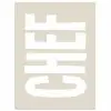 Wit - Chef - Decoratie - Japandi poster papier klein -3d