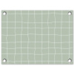 Ruitpatroon - Golvend - Groen tuinposter los doek klein 239 -3d