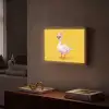 Eend - Zonnebril - Geel Light Box met batterij (Wandlamp) middel -sfeer1