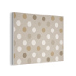 Polka - Dots - Beige PET vilt klein 837 -3d