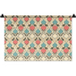 Barok - Retro - Kleurrijk Wandkleed katoen klein 269 -zz3d