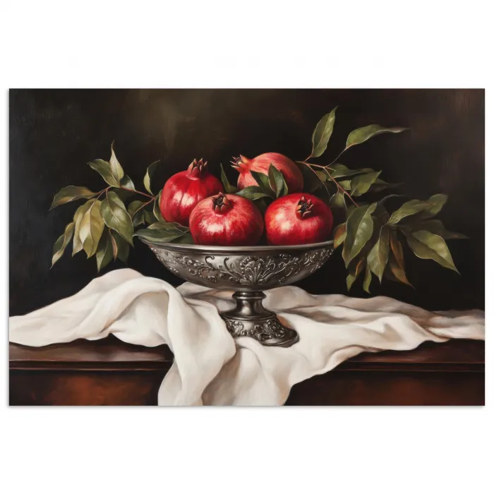 Granaatappels - Klassiek - Vintage poster papier klein -3d
