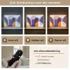 Vormen - Abstract - Grafisch - Oranje Light Box met batterij (Wandlamp) middel -USP_lichtkleurNL
