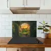 Poort - Planten - Zonsondergang keuken achterwand spatscherm klein -sfeer2