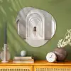 Hal - Bogen - Symmetrisch - Modern Wandcirkel Organisch Plexiglas middel -sfeer2