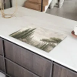 Vallei - Bos - Natuur - Groen Inductie beschermer vinyl 3mm klein -sfeer8