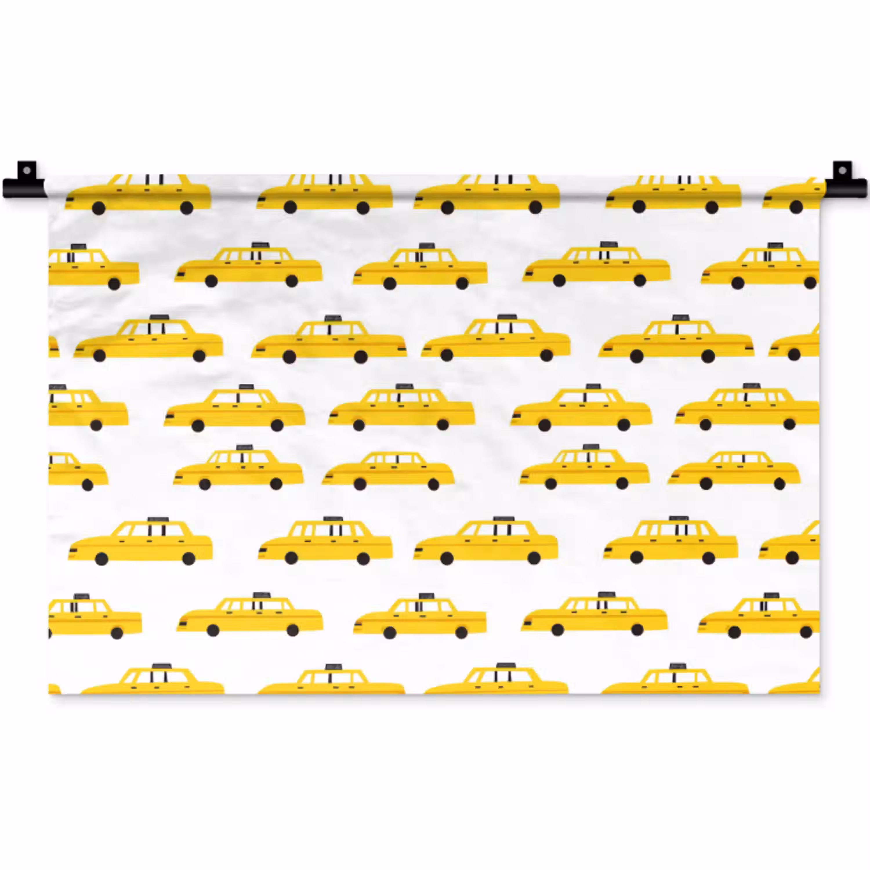 Taxi - Iconisch - Geel Wandkleed katoen klein 269 -zz3d