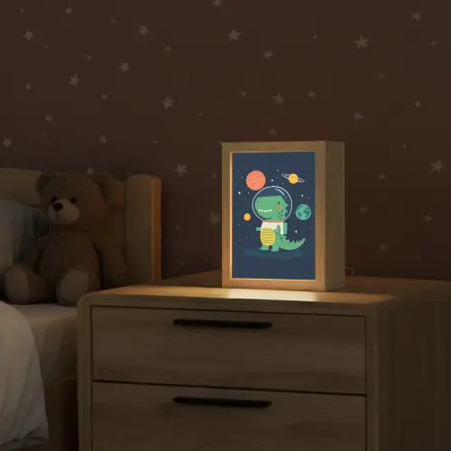 Dino - Ruimtepak - Planeten Light Box met kabel klein -sfeer1_kind